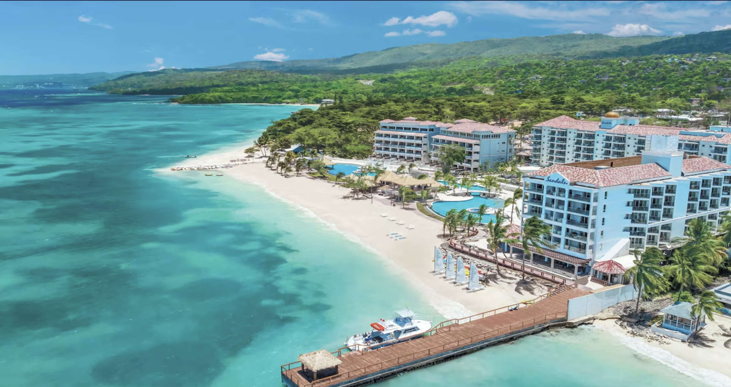 Sandals Dunn’s River beachfront and pools