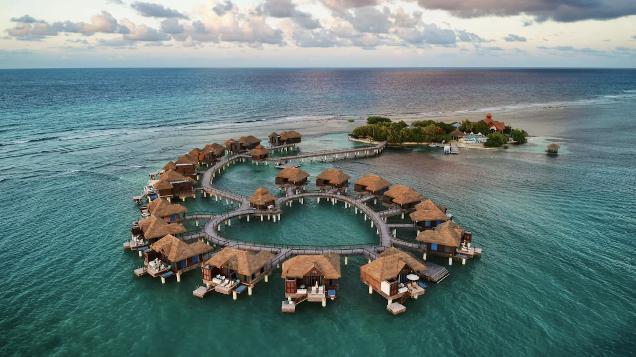 Sandals Royal Caribbean private island and overwater villas